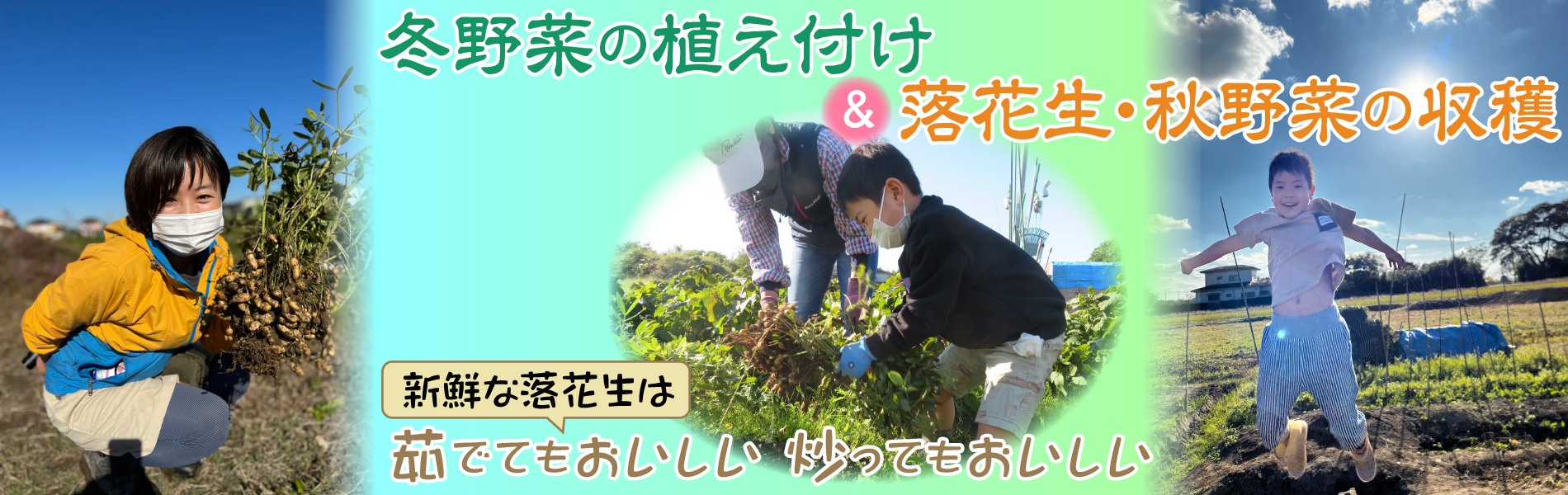 農業イベント：竹ランタン作りと夏野菜の収穫